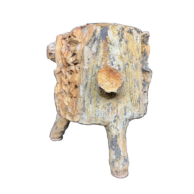 Vintage French Faux Bois Concrete Planter | Mid-Century Garden Planter, Circa 1960s Bring timeless French garden style to...