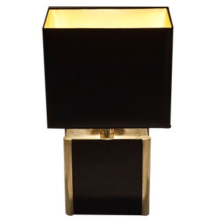 Vintage Acrylic Glass and Metal Table Lamp from Romeo Rega, 1970s For Sale