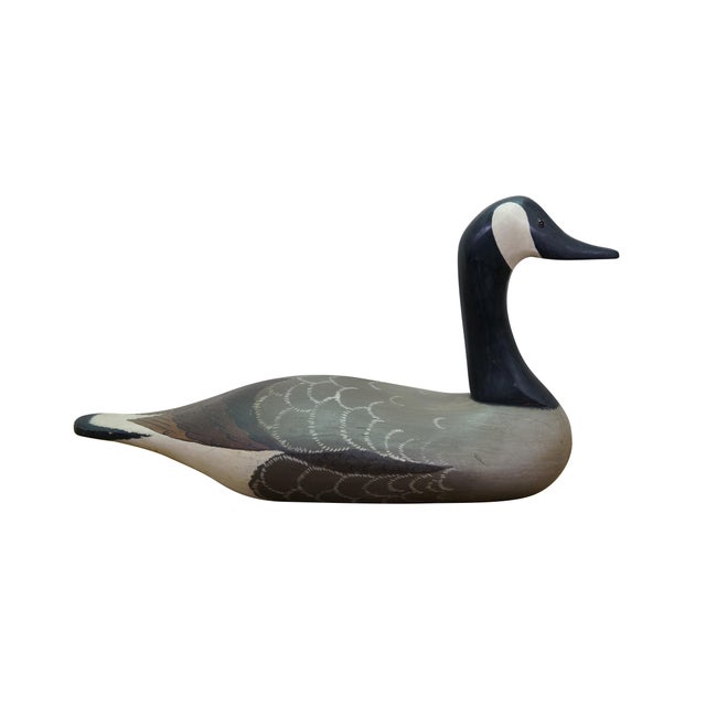Realism Vintage Hand Carved Wood Crane Egret Wading Bird Sculpture Folk Art Decoy 14" For Sale - Image 3 of 12