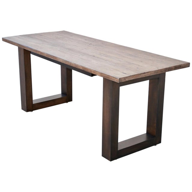 Custom Modern Reclaimed Pine Desk, Made to Order by Petersen Antiques For Sale - Image 13 of 13