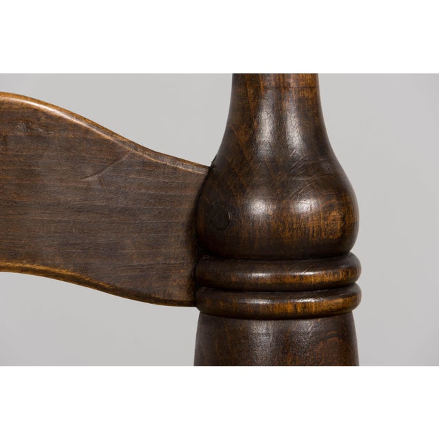 Set of Six French Modernist Dining Chairs, Oak & Rush, 1960 For Sale - Image 11 of 18