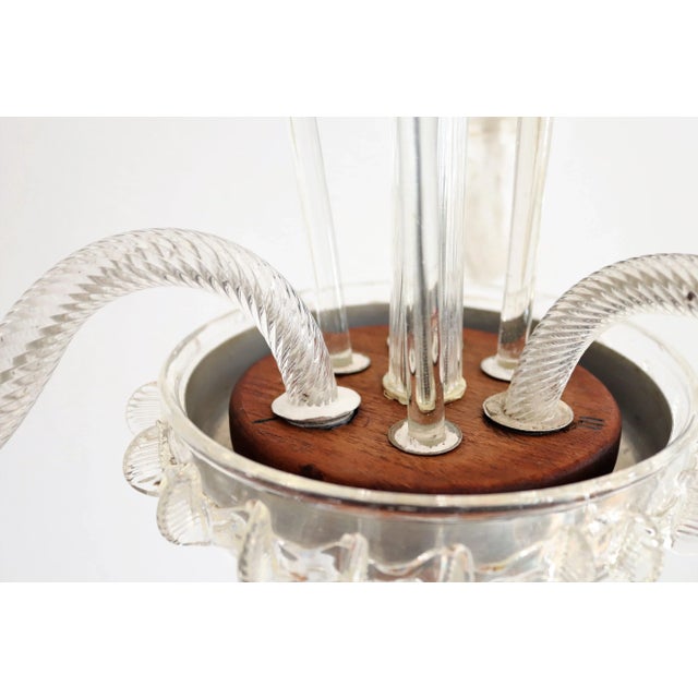 Glass Italian Murano Glass Chandelier, 1950s For Sale - Image 7 of 18