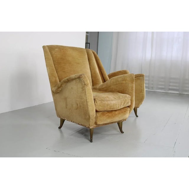 Set of Wing Chairs from ISA Bergamo, 1950s For Sale - Image 16 of 18