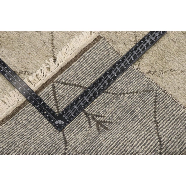 Earth-Tone Moroccan Area Rug - 09'04 X 12'01 For Sale In Dallas - Image 6 of 10