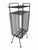 1950s Richard Galef for Ravenware Mid-Century Modern Metal Magazine Rack & Stand For Sale In San Diego - Image 6 of 6