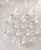 RICHARD BRENDON'S THIRTEEN HAND-ENGRAVED CRYSTAL CHAMPAGNE SAUCERS AND LIQUEUR GLASSES WITH STARS DESIGN. Set of 12....