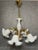 Floral Chandelier with Milk Glass Shades, Germany, 1980s For Sale - Image 12 of 12