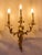Wall lamps made of cast brass in the style of louis xv. Heavy. Detailed workmanship. The lamps each hold three bulbs with...