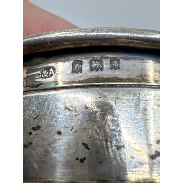 Early 20th Century Lovely Silver and Horn Snuff or Trinket Boxes, a Pair For Sale - Image 10 of 12