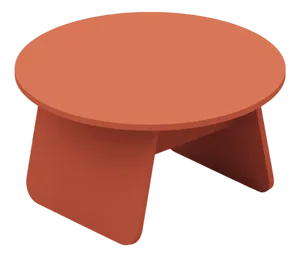 Terracotta Momoko Side Table from Emko