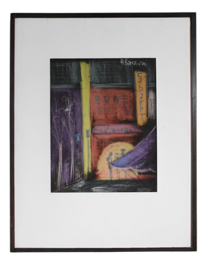 Henryk Barczyński, Paris, 1920, Pastel on Paper