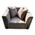 Suede Armchair in the Style of Minotti’s Suitcase Collection For Sale
