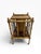 1960s 1960s Vintage Baker Furniture Burl Wood Faux Bamboo Form Canterbury Magazine Rack For Sale - Image 5 of 11