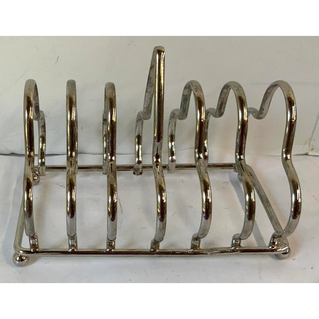 Vintage English Silverplate Toast Rack For Sale - Image 9 of 9