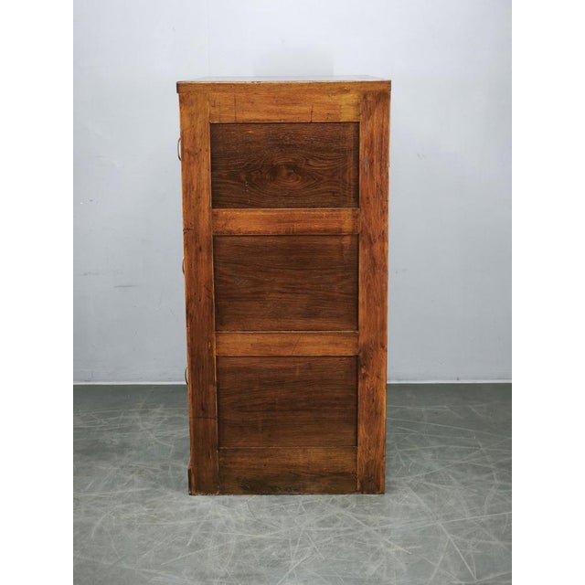 Czech Oak Filing Cabinet from Baťa Factory, Zlín, 1930s For Sale - Image 3 of 18