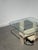 Travertine and Glass Coffee Table by Willy Ballez For Sale - Image 4 of 10