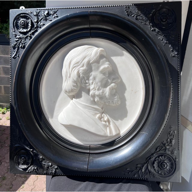 Jouffroy, Bas-Relief, 1900s, White Marble For Sale - Image 3 of 8