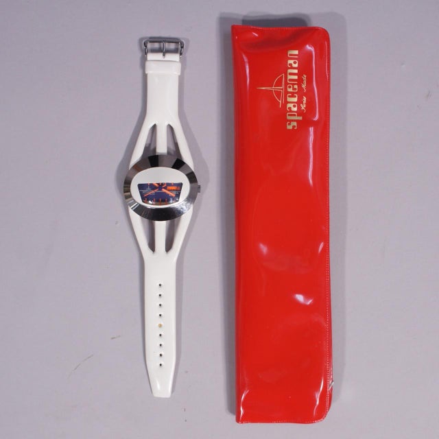 Space Age Wrist Watch by André Le Marquand for Tressa Lux, 1970s, Set of 2, in Flawless conditions. Designed 1970 to 1979...