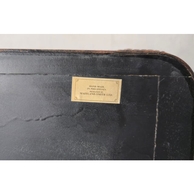 Leather Wrapped Dresser Chest by Maitland-Smith For Sale - Image 10 of 11