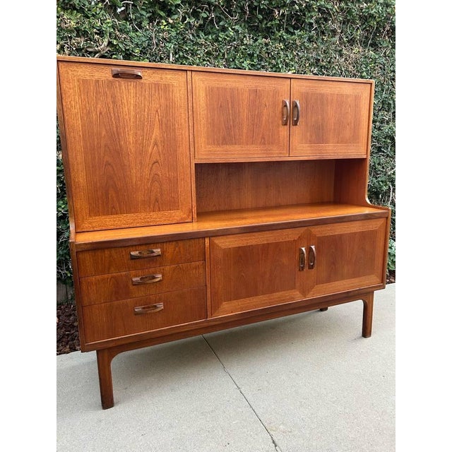 1960s Mid Century Teak Sideboard/Buffet Liquor Bar/Hutch G-Plan For Sale - Image 9 of 13