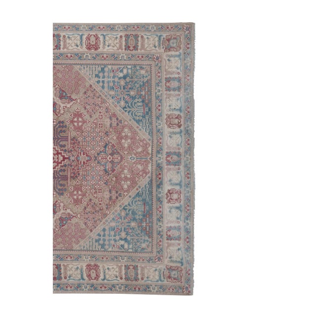 1970s Vintage Turkish Oushak Rug 4'9" X 6'4" For Sale - Image 5 of 12