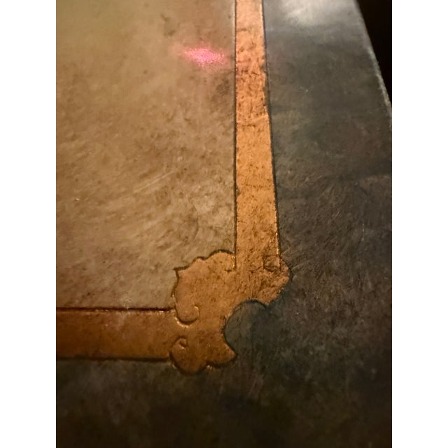 Rare Hollywood Regency 4-Door Black Lacquer Sideboard, Structural Brass Inserts (100+ Pieces), Mastercraft/ William Doezema Style, Circa 1970 For Sale - Image 10 of 14