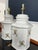Mid 20th Century Pair of Monumental Delft Style Porcelain Tea Caddy Lamps For Sale - Image 5 of 11