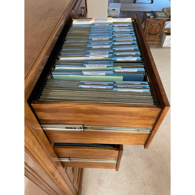 Custom Credenza 8 Drawer Filing Chairish