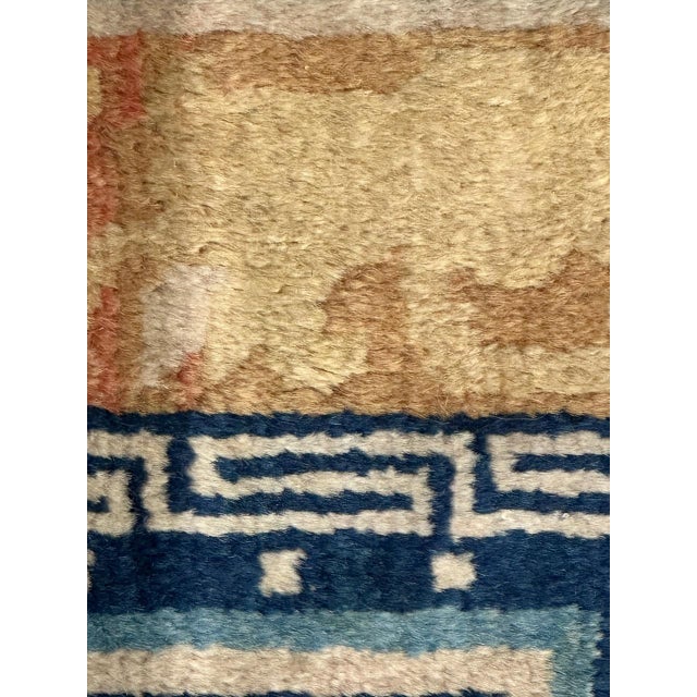 Antique Chinese Cotton and Wool Rug For Sale - Image 9 of 18