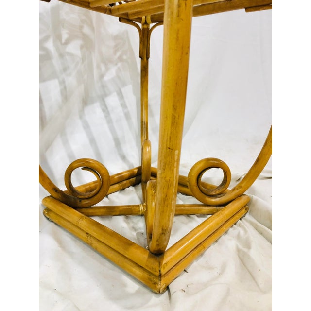 Vintage Bent Bamboo & Rattan Planter For Sale - Image 11 of 13