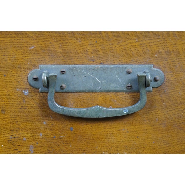 Large Antique Victorian Quartersawn Oak Tin Lined Cigar Humidor Storage Box Chest 21" For Sale - Image 9 of 18