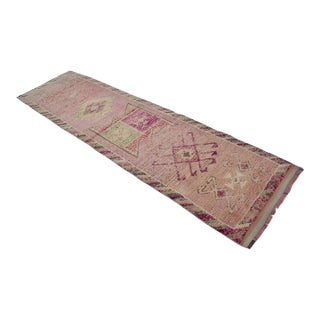 Kurdish Anatolian Wool Runner Rug For Sale