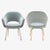 Late 20th Century Original Saarinen Executive Arm Chairs Restored in Mint Velvet, Custom Gold Edition - Set of 6 For Sale - Image 5 of 9