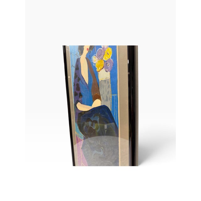 Itzchak Tarkay "Lady in Blue" Signed Limited Edition Serigraph - 232/350 For Sale - Image 4 of 9