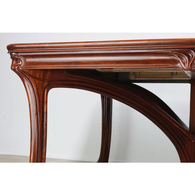 French Art Nouveau Dining Table by Eugène Gaillard for Maison Bing, 1900 For Sale - Image 11 of 18