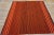 1920s 1920s Red Background Stripe Black and Ivory Desing Antique Navajo Rio Grande Rug For Sale - Image 5 of 17