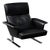 Mid-Century Modern Danish Black Leather Lounge Chair by Georg Thams for A/S Vejen Polstermöbelfabrik, 1960s For Sale