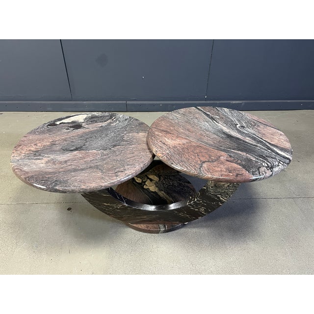 Vintage Two-Tier Marble Coffee Table, 1970s For Sale - Image 11 of 12