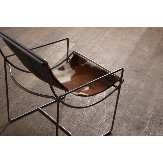 Metal Filo Lounge Chair Model 203 by Odile Mir for Prisunic, France, 1971 For Sale - Image 7 of 18