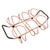 1950s Mid-Century Modern Pink Wire Frame Drinks Tray W/ Six Highball Flamingo Glasses For Sale - Image 9 of 10
