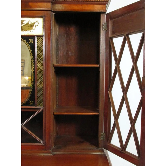 Wood Federal Style Breakfront Secretary For Sale - Image 7 of 13