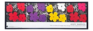 Andy Warhol Foundation Framed Pop Art Poster Print " Flowers " 1964/67