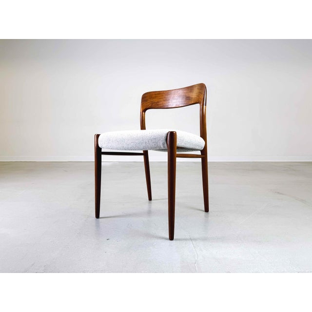 Mid-Century Modern Mid-Century Chairs Model 75 Teak by Niels Otto (N. O.) Møller for J.L. Møllers Møbelfabrik, 1960s For Sale - Image 3 of 11