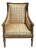 Maison Jansen Louis XVI Style Bergere Chair W Silk Upholstery For Sale