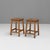 Brown Vintage Pine Lab Stools, 1970s, Set of 2 For Sale - Image 8 of 8