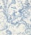 Contemporary Sample - The House of Scalamandr�� Pillement Toile Wallcovering, China Blue For Sale - Image 3 of 3