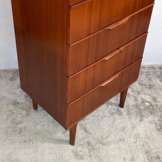 Wood Teak Tallboy Chest of Six Drawers from Austinsuite, 1960s For Sale - Image 7 of 16