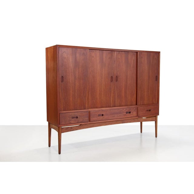 Vintage Teak Danish Highboard, 1960s For Sale - Image 3 of 5