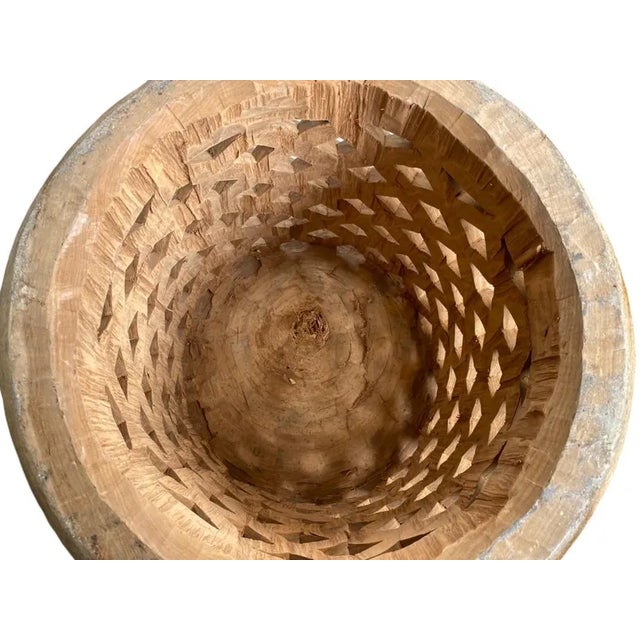 African Contemporary Living Room Coffee Table . African Handmade Size Stool for Home Used For Sale - Image 3 of 4