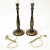 Pair of Georgian Style Black and Gilt Candlestick Table Lamps For Sale In New York - Image 6 of 11